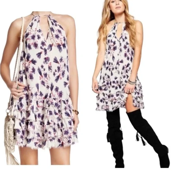 Intimately Free People Floral Flow Feather Dress - Picture 1 of 10
